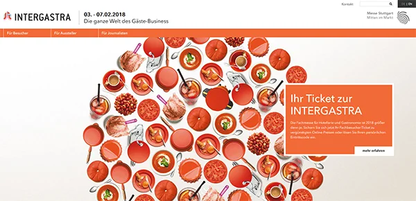 Einladung zur Messe INTERGASTRA in Stuttgart 2018