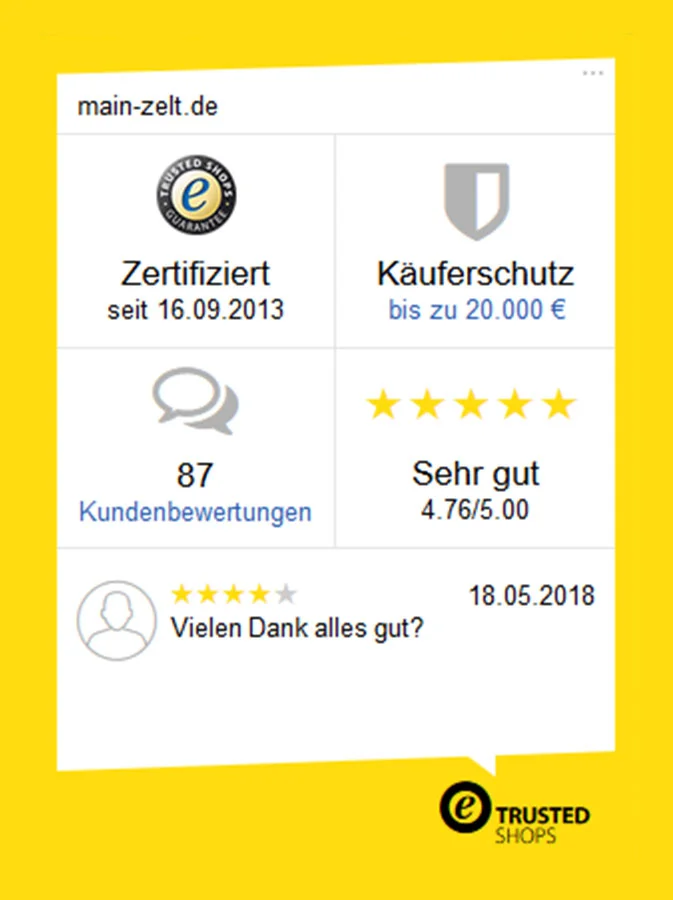Warum ein Faltzelt von Main-Zelt?