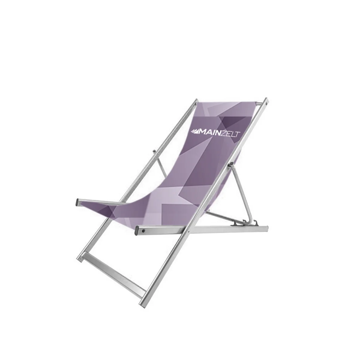 Aluminium Liegestuhl, Strandstuhl optional mit Bedruckung